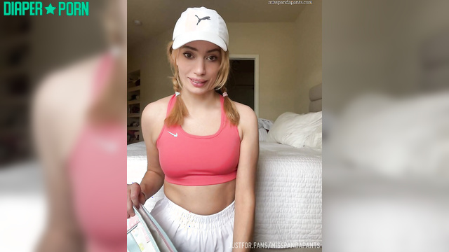 Ava Panda talking dirty with diaper exposed - Misspandapants
