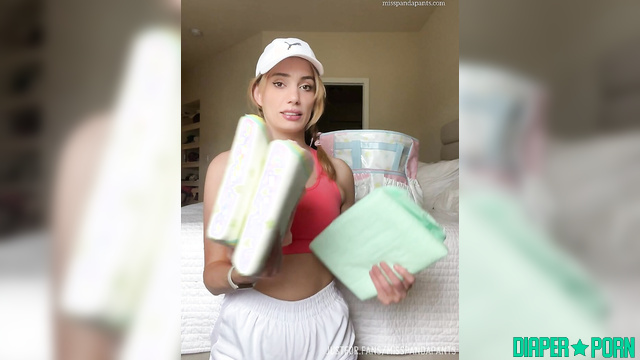 Ava Panda talking dirty with diaper exposed - Misspandapants