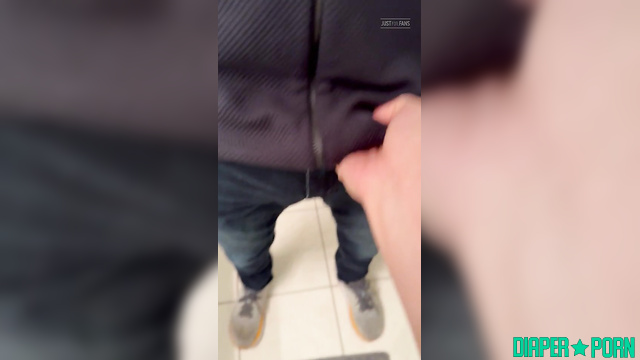 Dirty diaper change at party with hard stroking - MsMinaDiaperTales