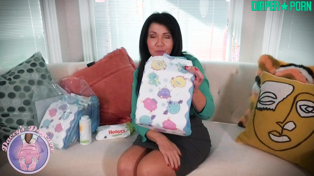 Brunette milf dirty talk, diapered humiliation - Dacey's Daycare