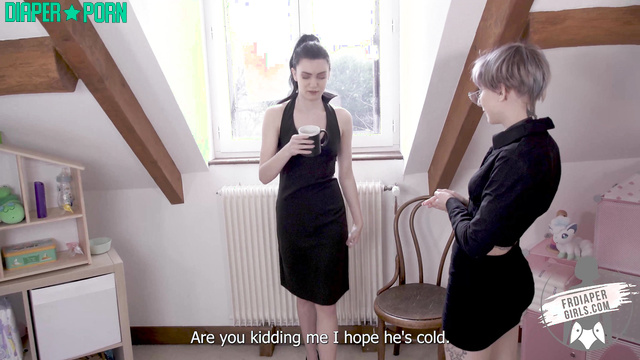 Nude Lottie gagged and leaking under bossy dom - FRDiapergirls