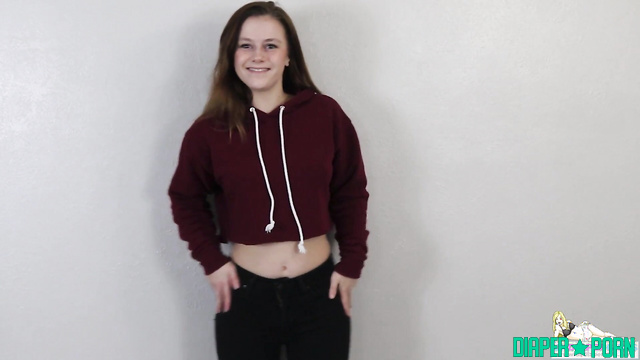 Redhead moaning with diaper creaming solo - UKDiaperGirls