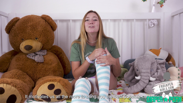 Redhead Long Socks, Moaning as Panties Slide - FRDiapergirls