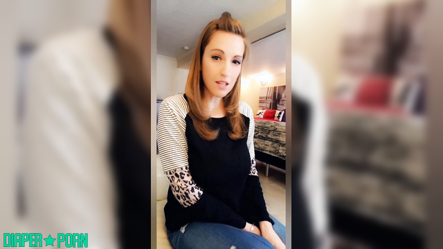 Redhead moaning dirty during diaper regression - ABDreams