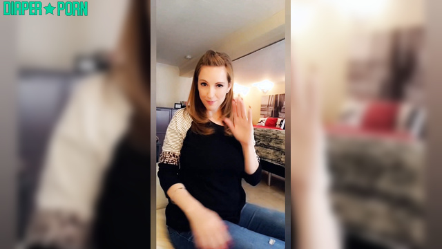 Redhead moaning dirty during diaper regression - ABDreams