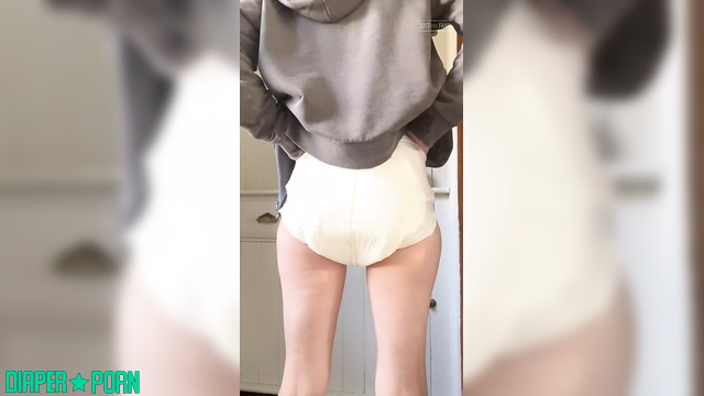 LolaAndThenSome - Shows off and proudly displays her adult diaper with confidence
