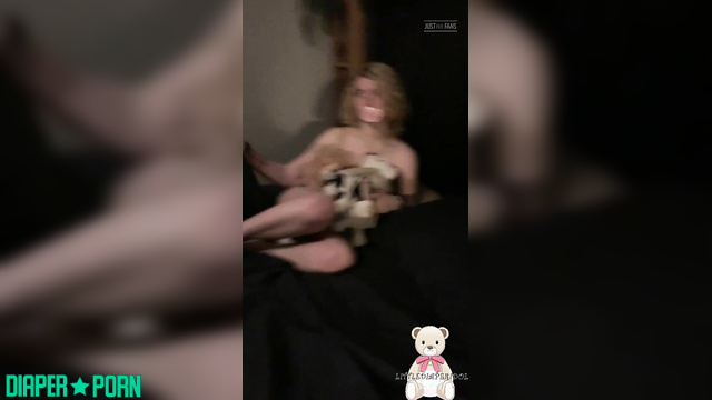 Topless regression, toys riding hard - LittleDiaperIdol