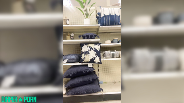 PaddedkittenVuittQn - Casually walking through store with a thick hidden nappy underneath