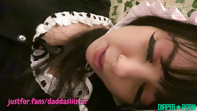Brunette Talking Dirty, Solo in Snug Diaper - daddaslilstar