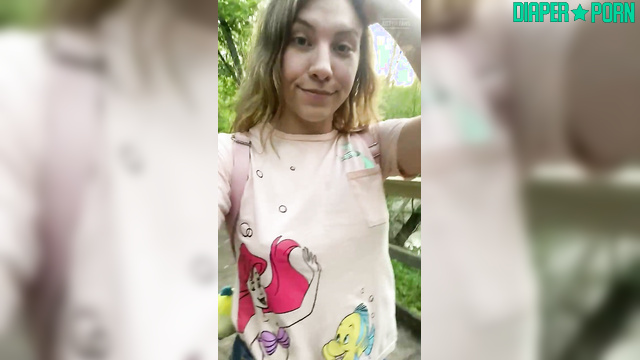 Blonde outdoors crinkling and talking naughty - PaddedkittenVuittQn