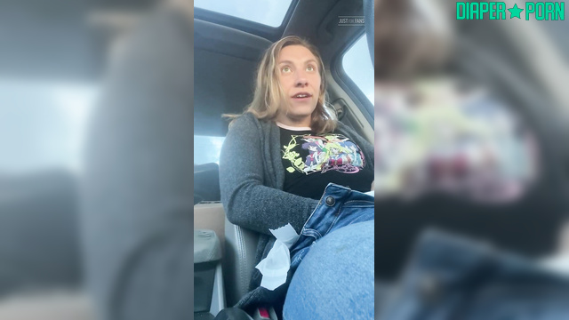 Blonde grinding on toy under pampers, moaning inside car – PaddedkittenVuittQn