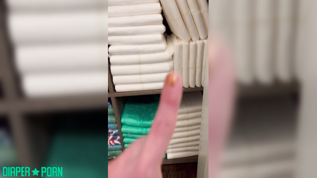 Topless brunette grinding with soggy diaper - LolaAndThenSome