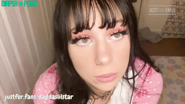 Brunette in Pink Pampers Embraces Regression - daddaslilstar