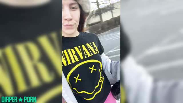 PaddedkittenVuittQn - Taking a quiet afternoon walk outside in her snug hidden diaper