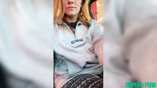 Redhead in parked car, teasing with naughty stories - PaddedkittenVuittQn