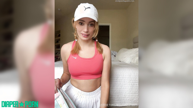 Misspandapants - Packs her bag with diapers and a bottle before tennis