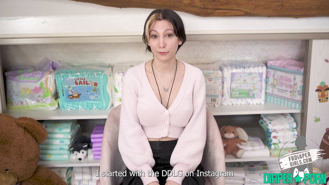 Tattooed Lottie Teases in Long Socks: Secret Wetting - FRDiapergirls