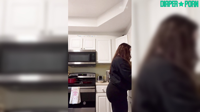 Brunette Grinding Wet on Kitchen Counter - sunbunnystella