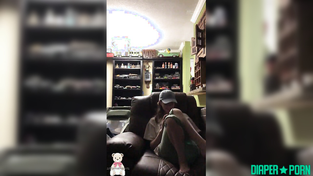 Solo tease with naughty brunette, panting softly - LittleDiaperIdol