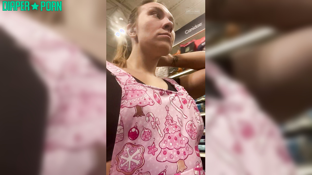 Blonde Struts in Public with Ruined Diaper - PaddedkittenVuittQn