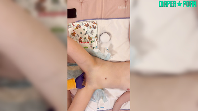 Babysitter rubbing clit raw during diaper change - LolaAndThenSome