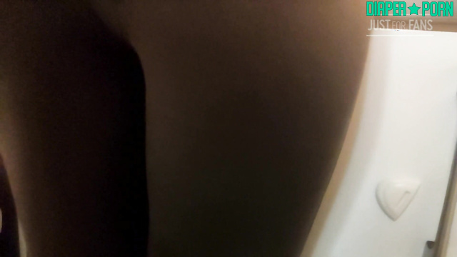 Ass up, rubbing her padded bottom with teasing fingers - DiaperRosie