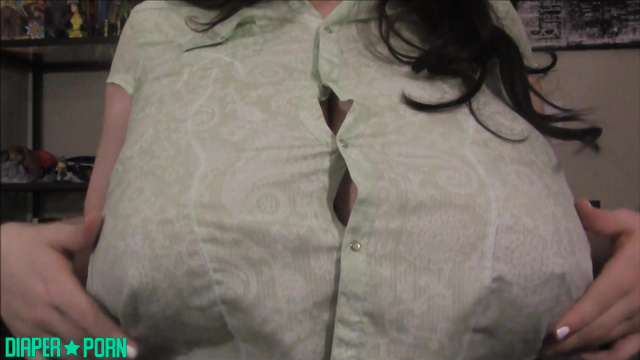 Brunette teasing big tits, nipples hard and peeking - Lovely Lilith