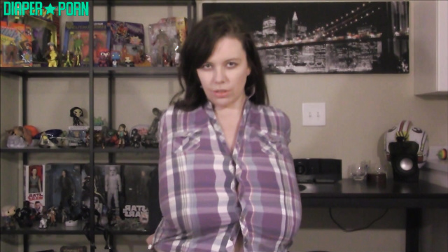 Brunette teasing big tits, nipples hard and peeking - Lovely Lilith