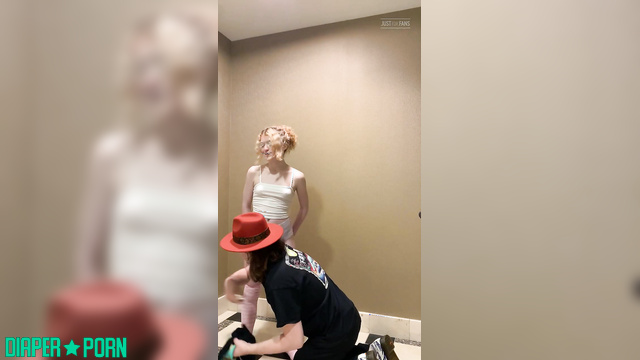 Daddy's harsh spanking on messy diapered ass - LittleDiaperIdol