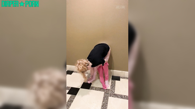 Daddy's harsh spanking on messy diapered ass - LittleDiaperIdol