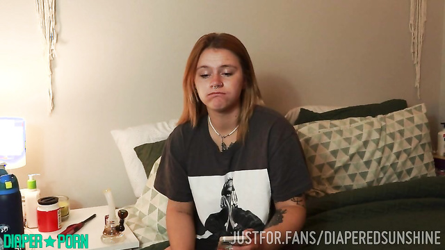 DiaperedSunshine - Talking in detail about all her tattoos while wearing a cute diaper