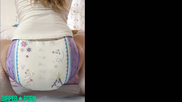 AnnabelleLeakyGirl - Casual diaper playtime alone at home with soft teasing moments