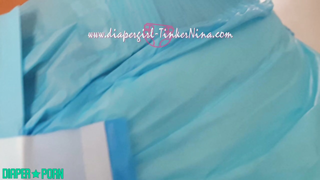 Topless brunette grinding into fresh diaper - TinkerNina