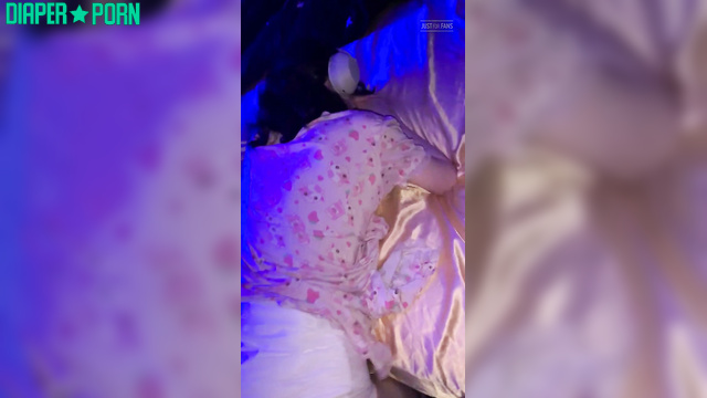 Brunette Ageplay: Rough Sex with Diaper Shift - LittleDiaperIdol