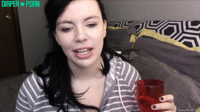 Brunette dirty talk while teasing big tits - Lovely Lilith