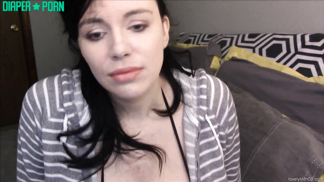 Brunette dirty talk while teasing big tits - Lovely Lilith