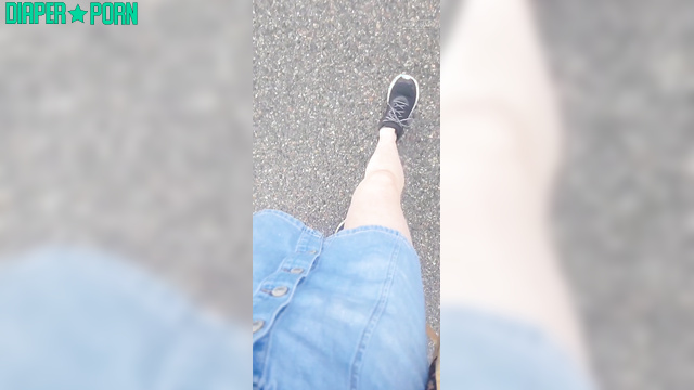 Brunette crinkling loud under clothes in the store - BabyFluffyBunny
