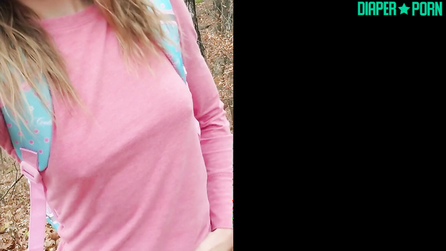 Pissing through soaked leggings in forest - AnnabelleLeakyGirl