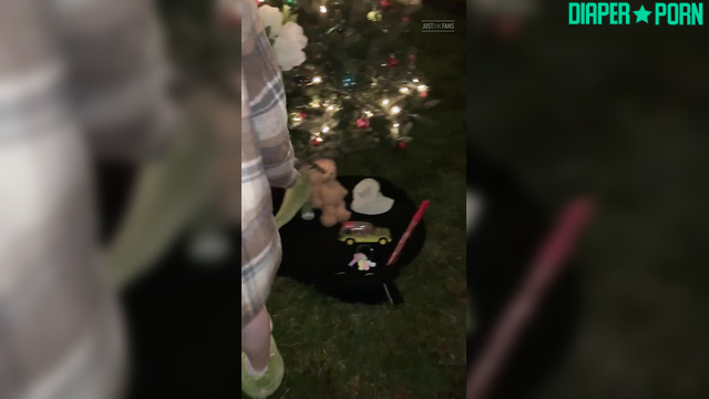 Outdoor blonde teasing solo in pampers - LittleDiaperIdol