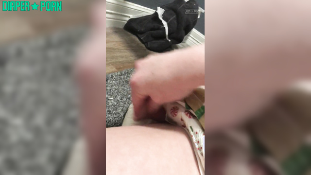 Dildo stretching deep in wet pussy, panting hard - LittleDiaperIdol