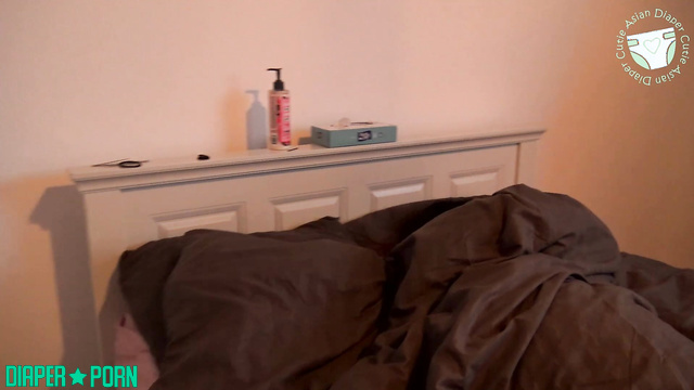 AsianDiaperCutie - Sleeping peacefully in thick nappy with soft crinkles and gentle dreams
