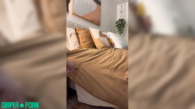 Redhead teasing slow in pink nappy with playful touches - LolaAndThenSome