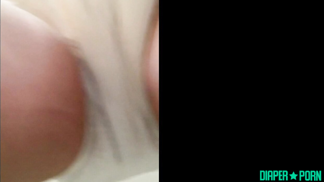 Hairy pussy stuffed in fresh pampers - bbabybbear