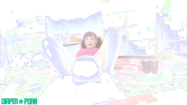 Natalie's wet diaper grinding in age regression ecstasy - Knicknatz