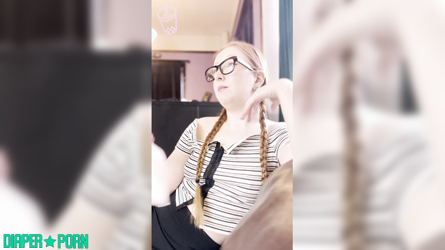Babysitter's duct tape bondage, diaper humiliation - Miss Epiphany Clips