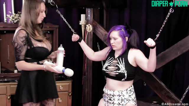 Bunnie's Bondage Spanking, Wetting and Orgasm Under Mistress Kat - ABDreams