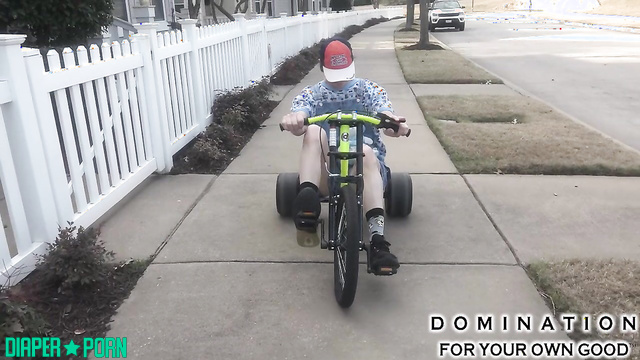 Bound and tickled outdoors by diaper huntress - Domination For Your Own Good