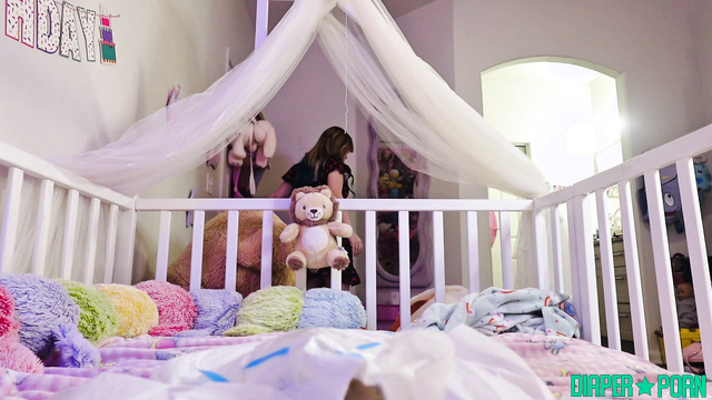 Step-Mommy jerking you off with diaper change POV - Princessofpee