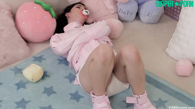 Fae's orgasmic regression in bondage and wetting - ABDreams