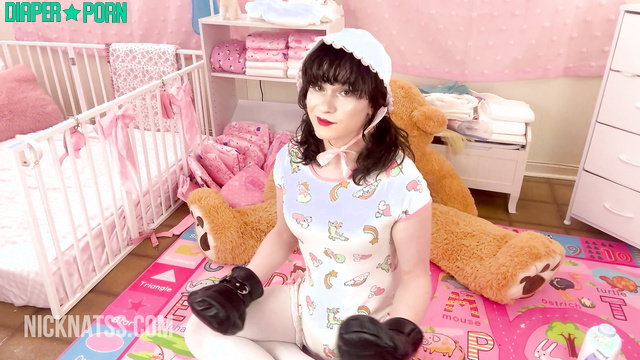 Trans sissy in regression, diaper prank POV - Knicknatz